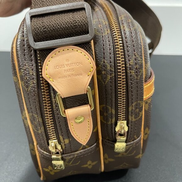 Louis Vuitton Reporter Shoulder/Crossbody Bag Monogram Canvas/Vachetta (JB1153) - Picture 9 of 14